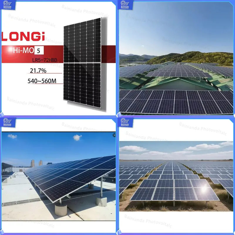 Longi Panel Lr5 - Panel Surya Monokristalin LONGi LR5-72HBD 535W