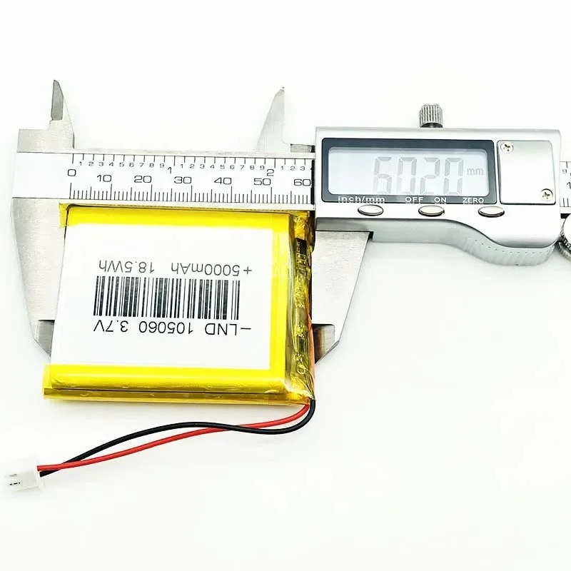 105060 3.7V 5000mAh polimer Li - Renewable Energy Sources ulasan dan harga