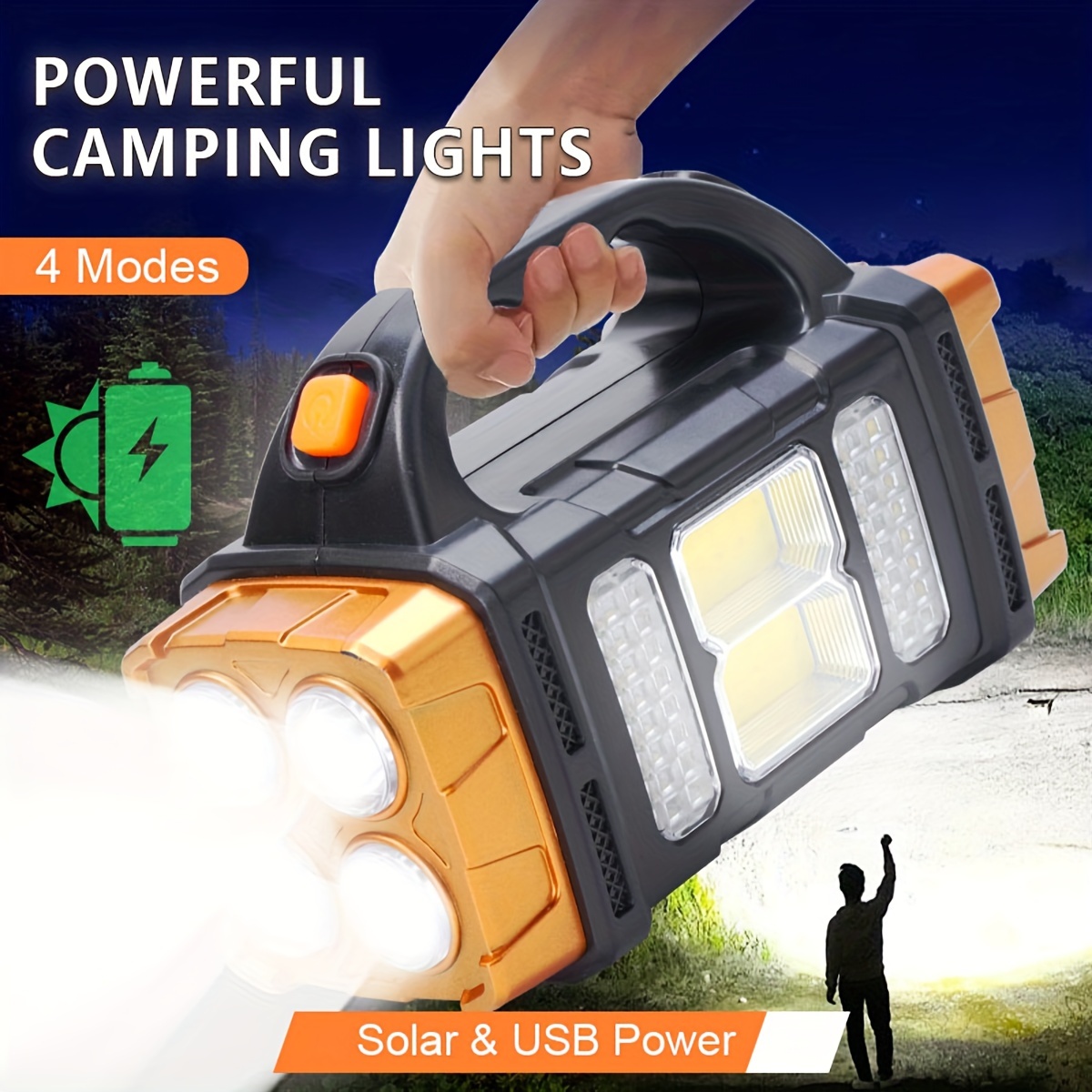 Senter LED Tenaga Surya Daya T - Renewable Energy Sources ulasan dan harga